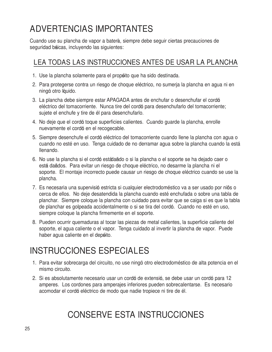 Maytag MLI7000AAW warranty Conserve Esta Instrucciones 