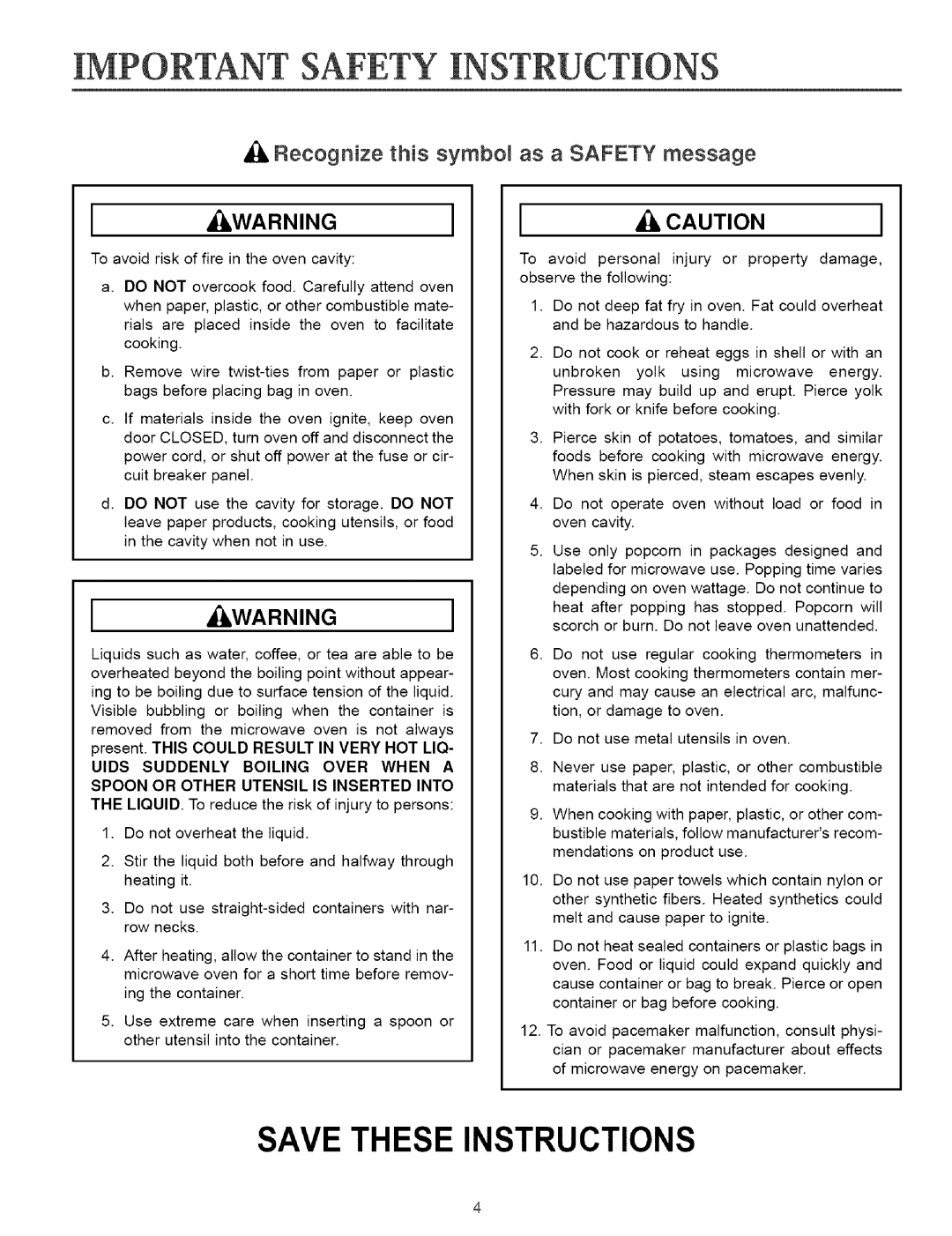 Maytag MMVS156AA owner manual Recognize this symbol, Iwarningi, As a Safety message 