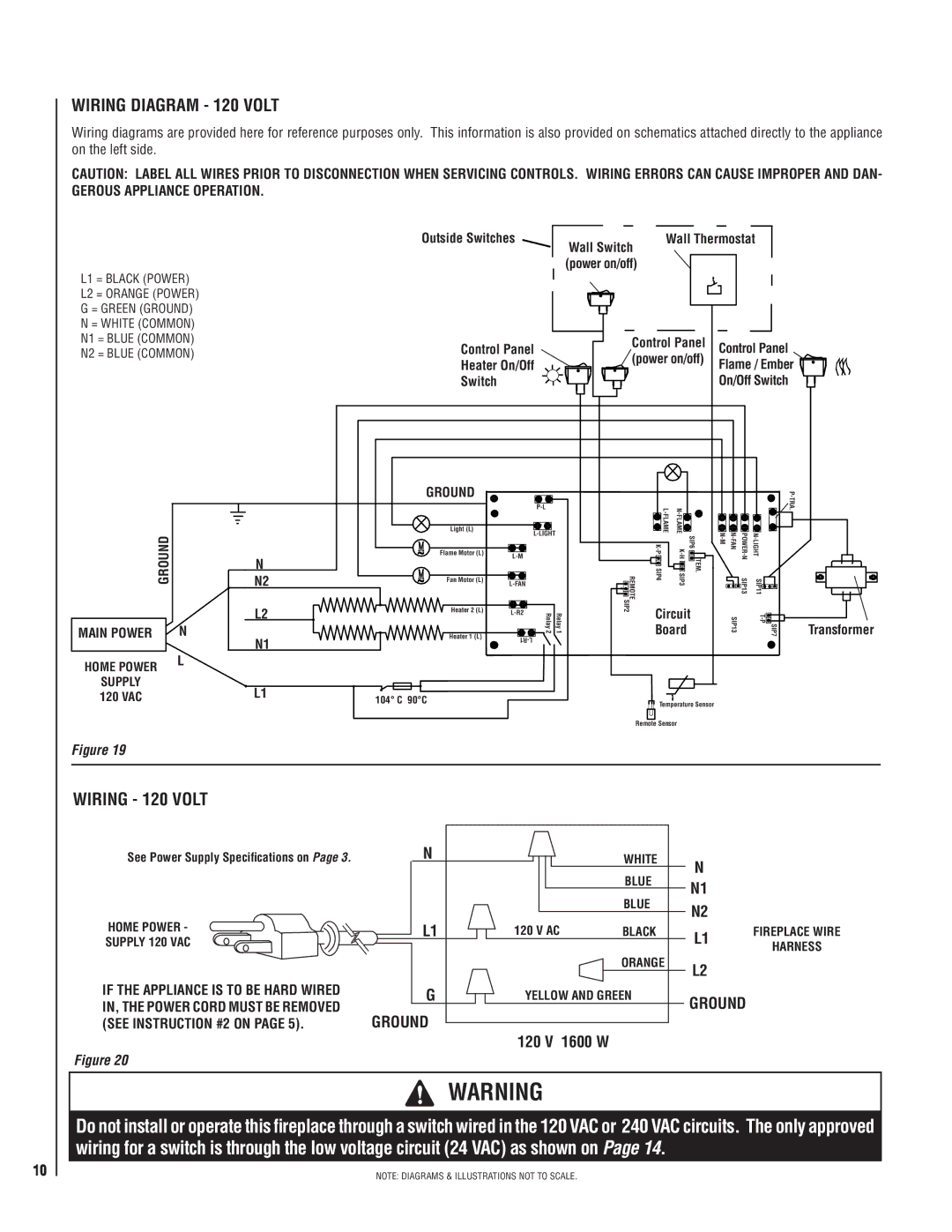 Maytag MPE-33R warranty Wiring Diagram 120 Volt, Wiring 120 Volt, Ground, 120 V 1600 W 