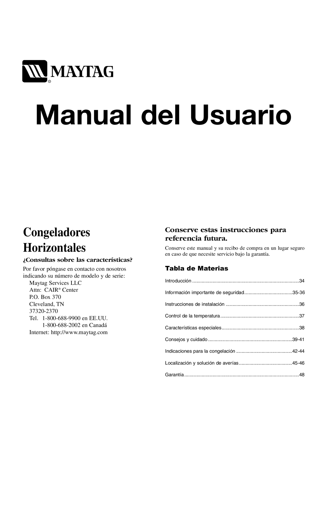 Maytag MQC2257BEW owner manual Manual del Usuario 