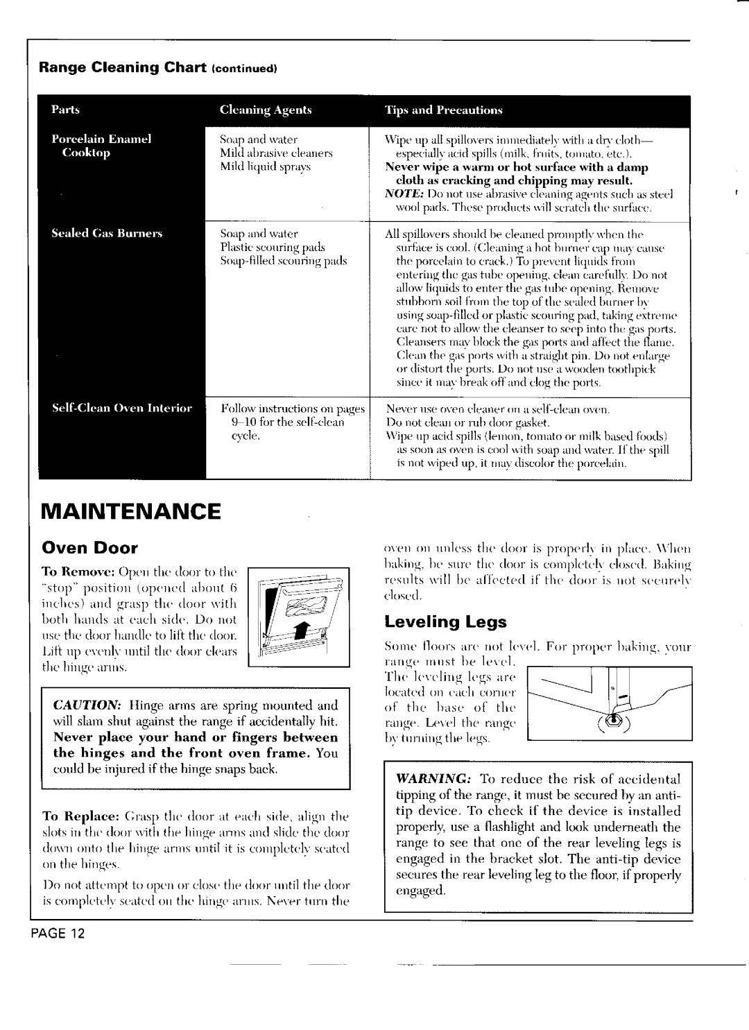 Maytag OL-1246-01 manual 