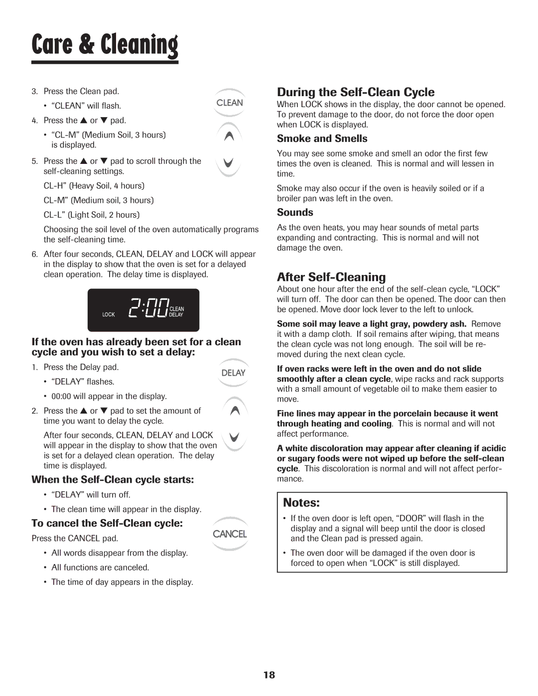 Maytag Oven warranty During the Self-Clean Cycle, After Self-Cleaning 