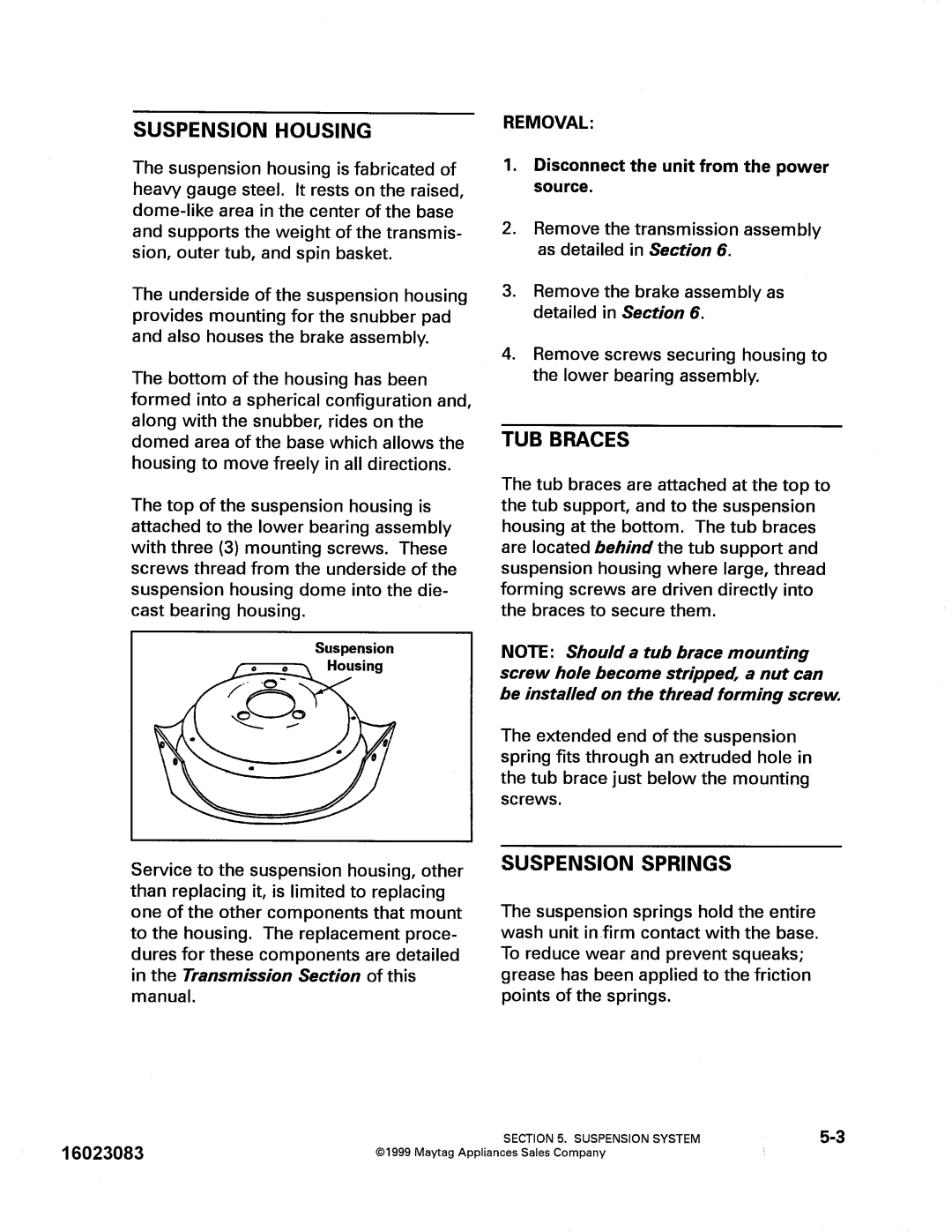 Maytag PAV1000AW*, PAV2000AW* manual 16023083 