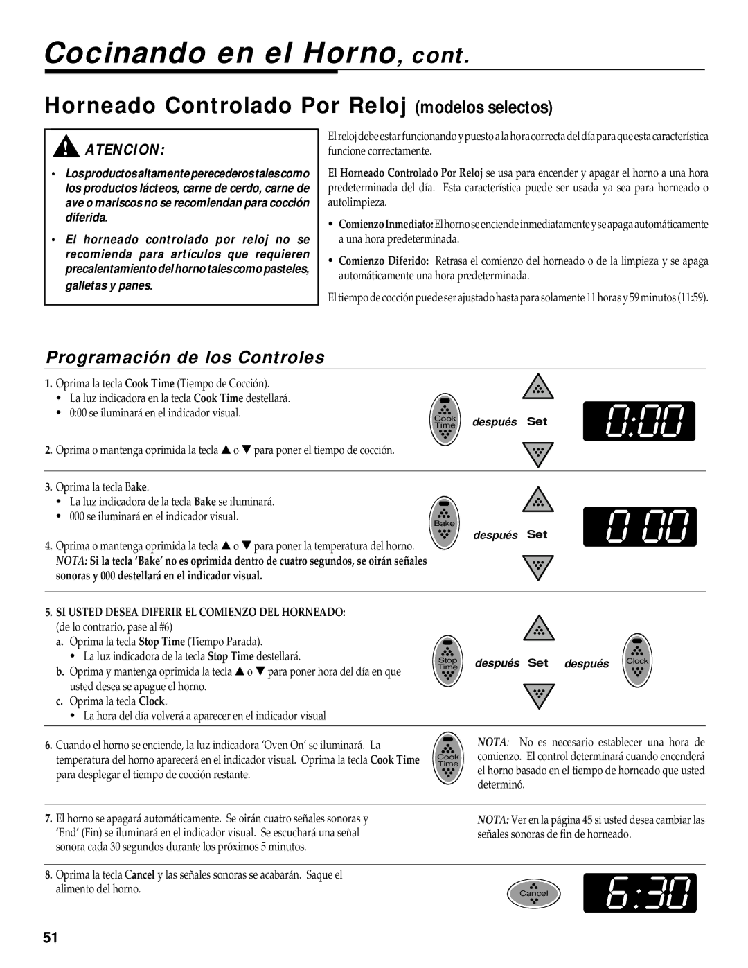 Maytag RS-1 manual 000, Horneado Controlado Por Reloj modelos selectos 