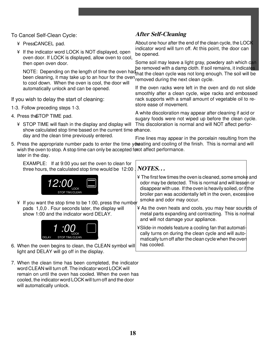 Maytag T2 warranty After Self-Cleaning, To Cancel Self-Clean Cycle 