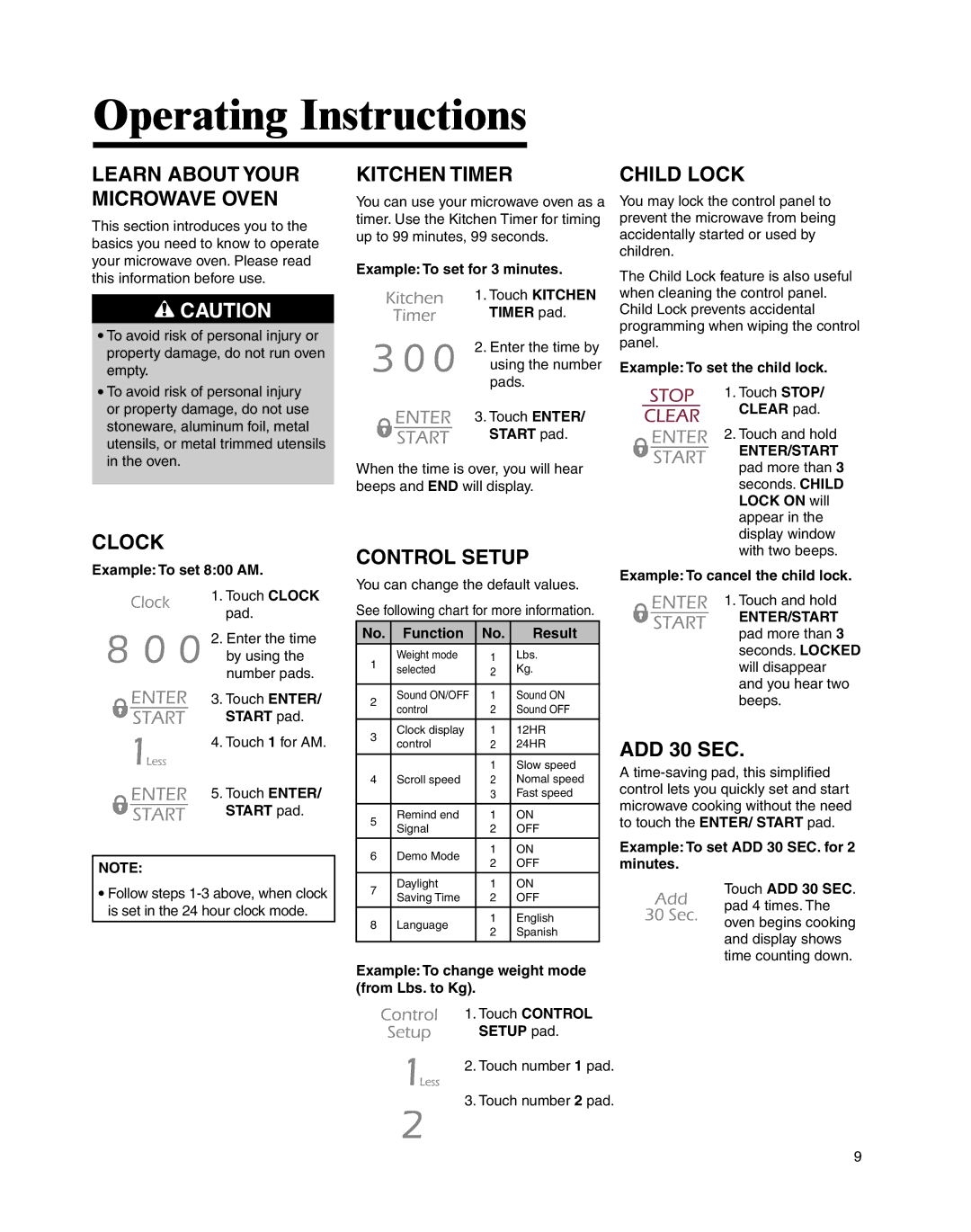 Maytag UMC5200BCW, UMC5200BCS important safety instructions Operating Instructions 