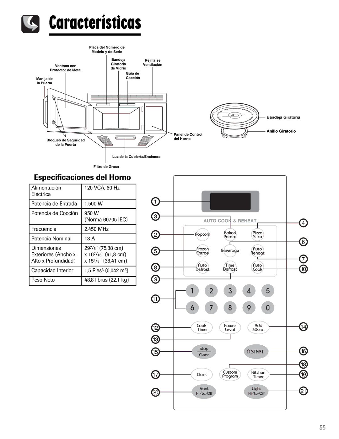 Maytag UMV1152BA important safety instructions Características 