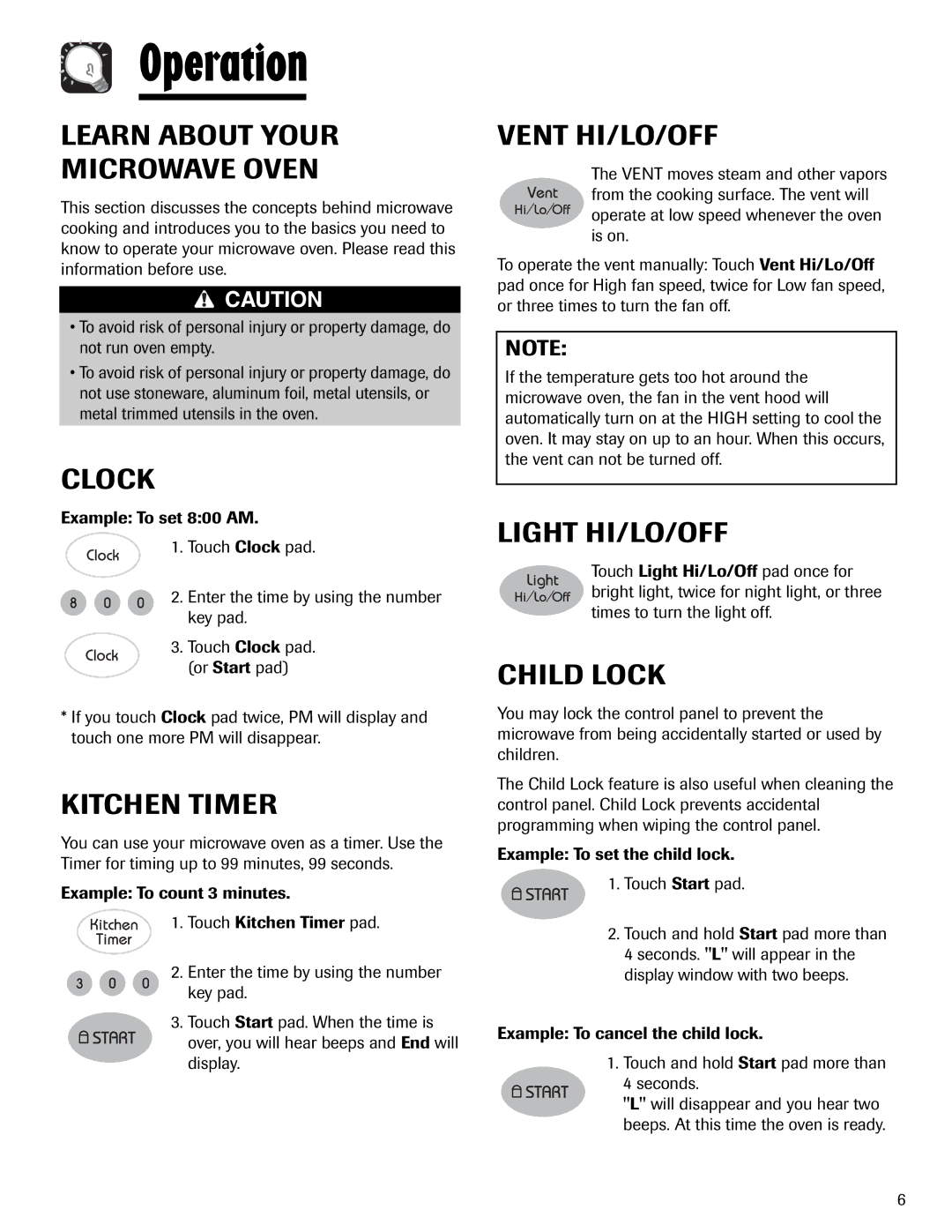 Maytag UMV1152BA important safety instructions Operation 