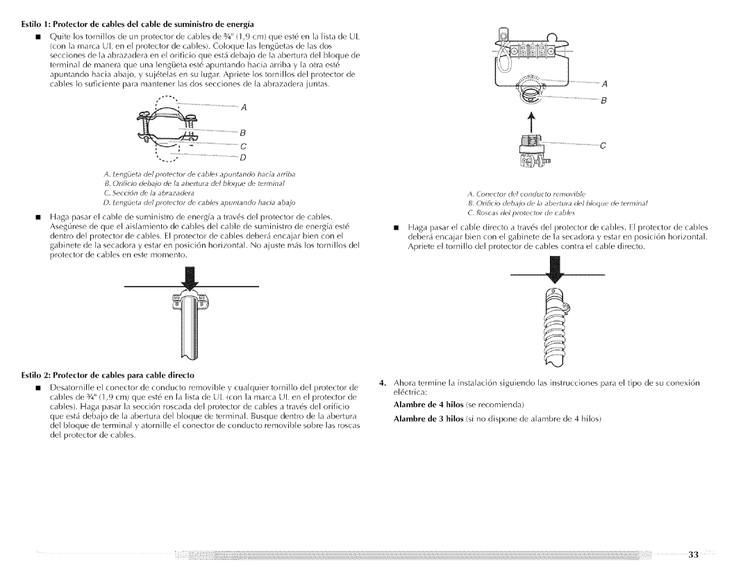 Maytag W10088776A, MED5591TQ0, MED5591TQ1 manual Izi¸Izil, Conector Del conducto Removible 