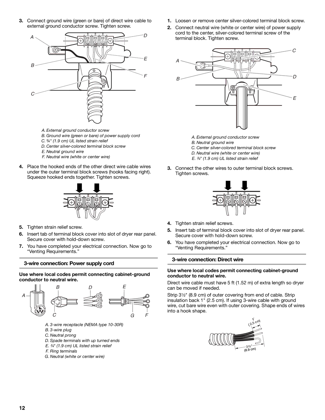 Maytag W10099070 manual Bde Cg F 