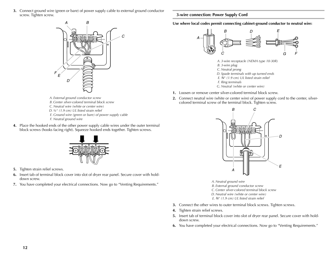 Maytag W10150609A, W10150608A manual Bde Cg F 