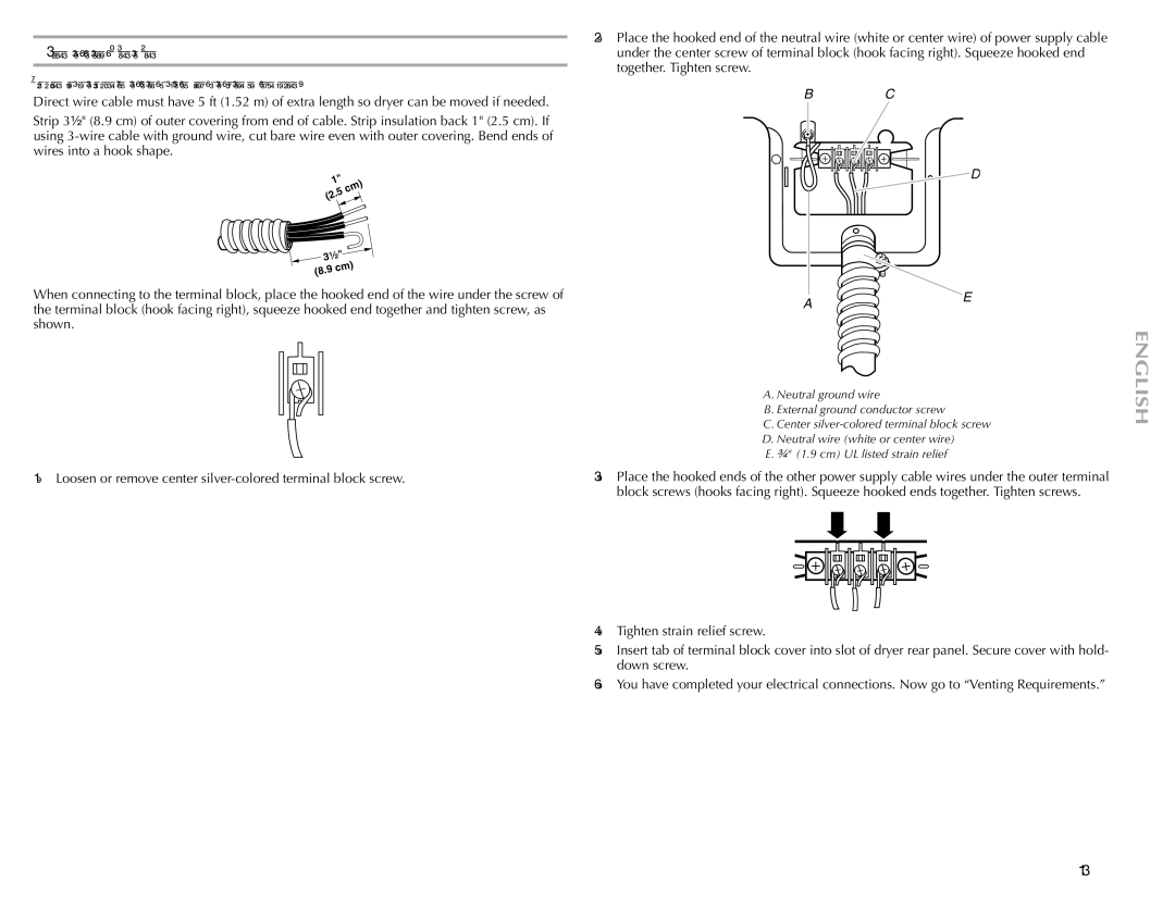 Maytag W10150608A, W10150609A manual 5cm 