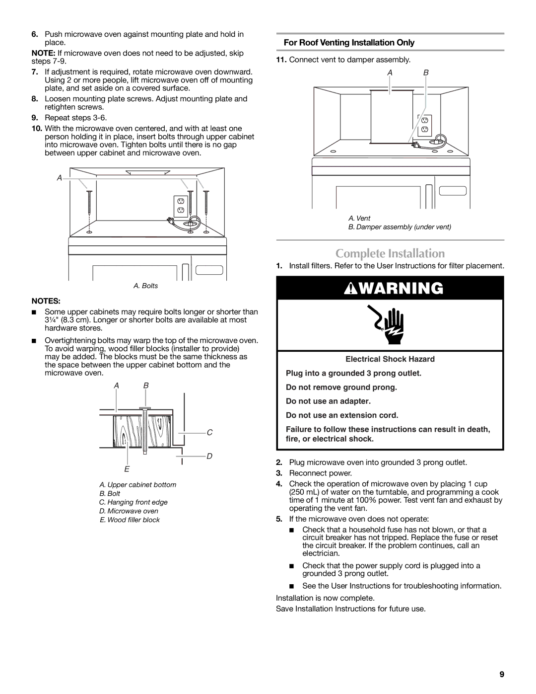 Maytag W10188947A, W10188238A installation instructions Complete Installation, Connect vent to damper assembly 