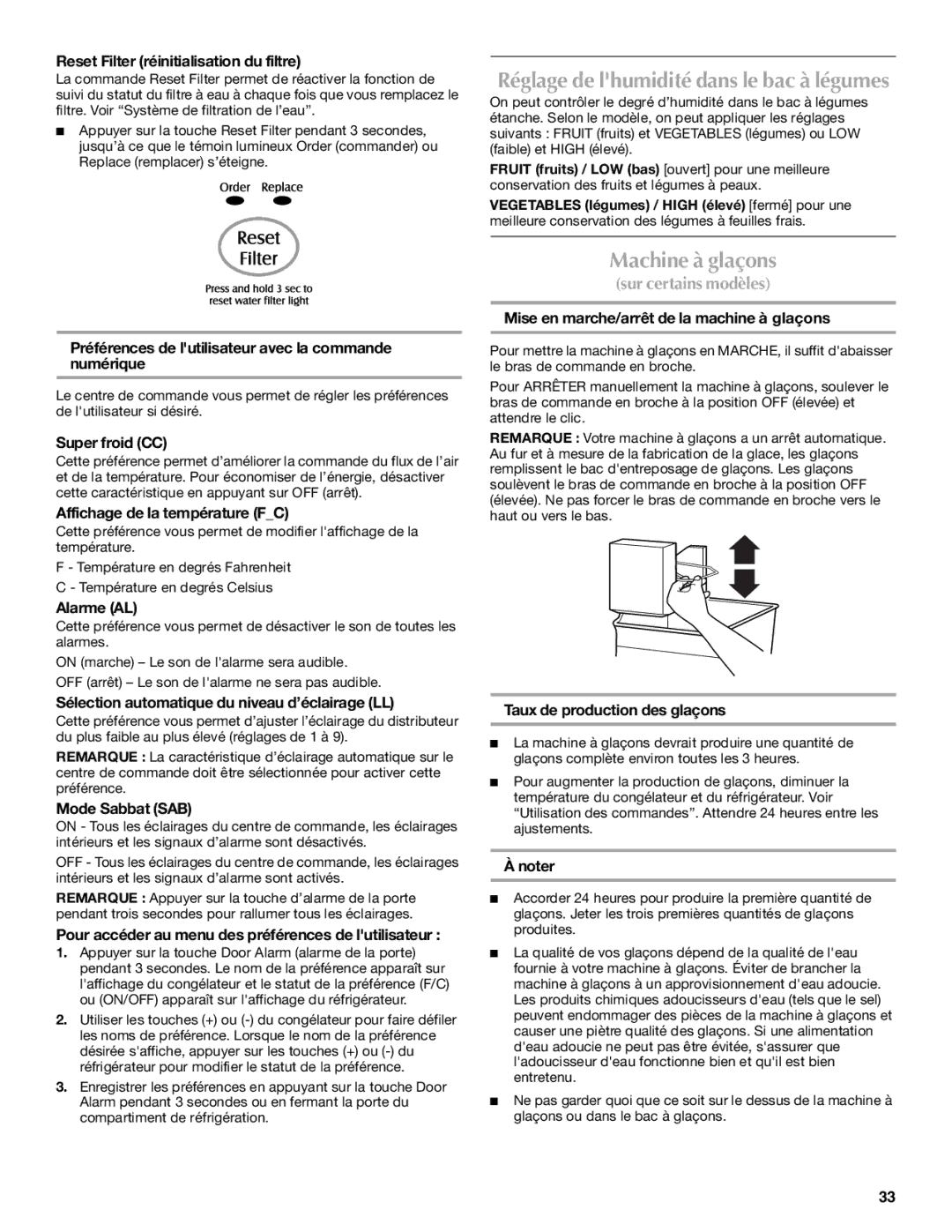 Maytag W10208790A, W10208789A, MBL2258XES installation instructions Machine à glaçons 