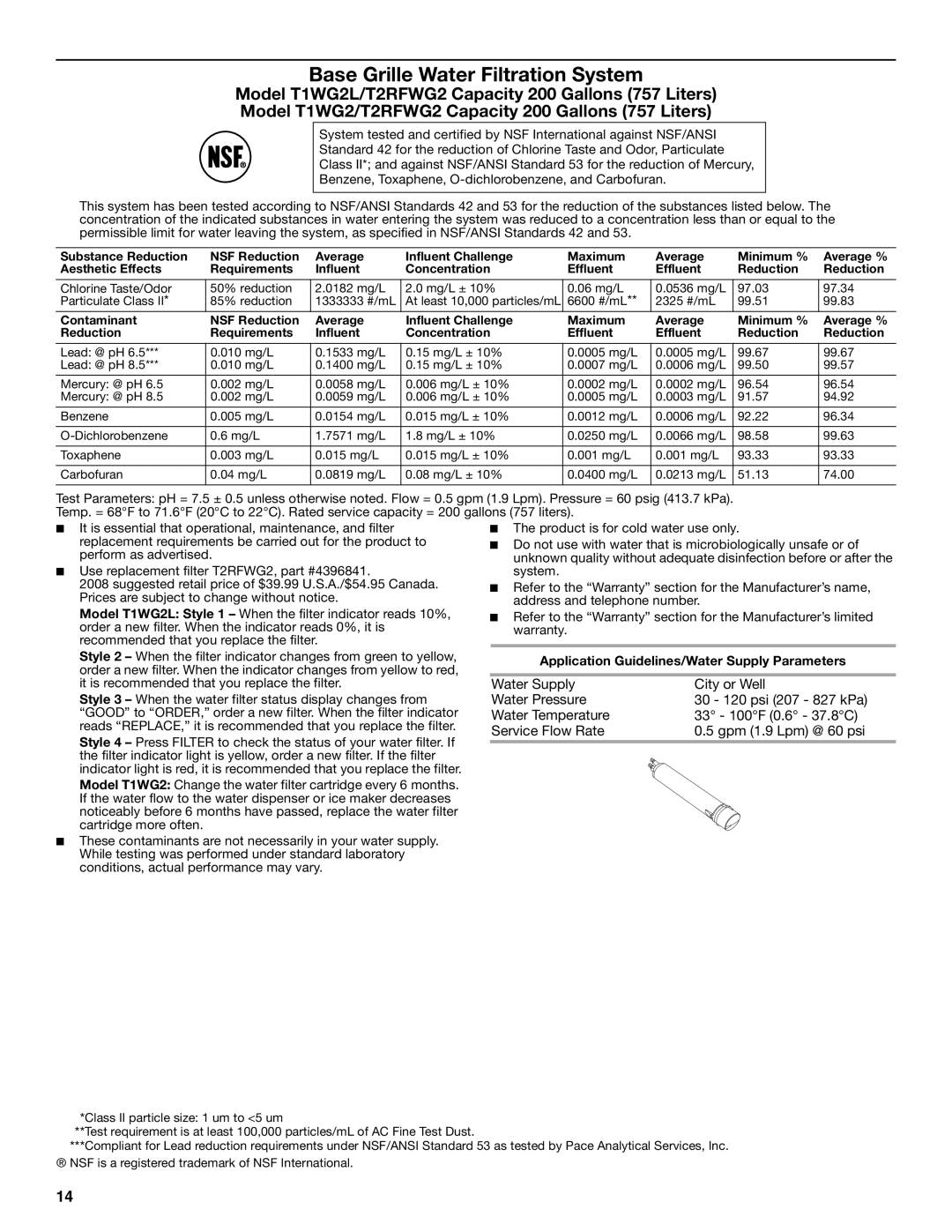 Maytag W10213158A, W10213157A installation instructions Base Grille Water Filtration System 