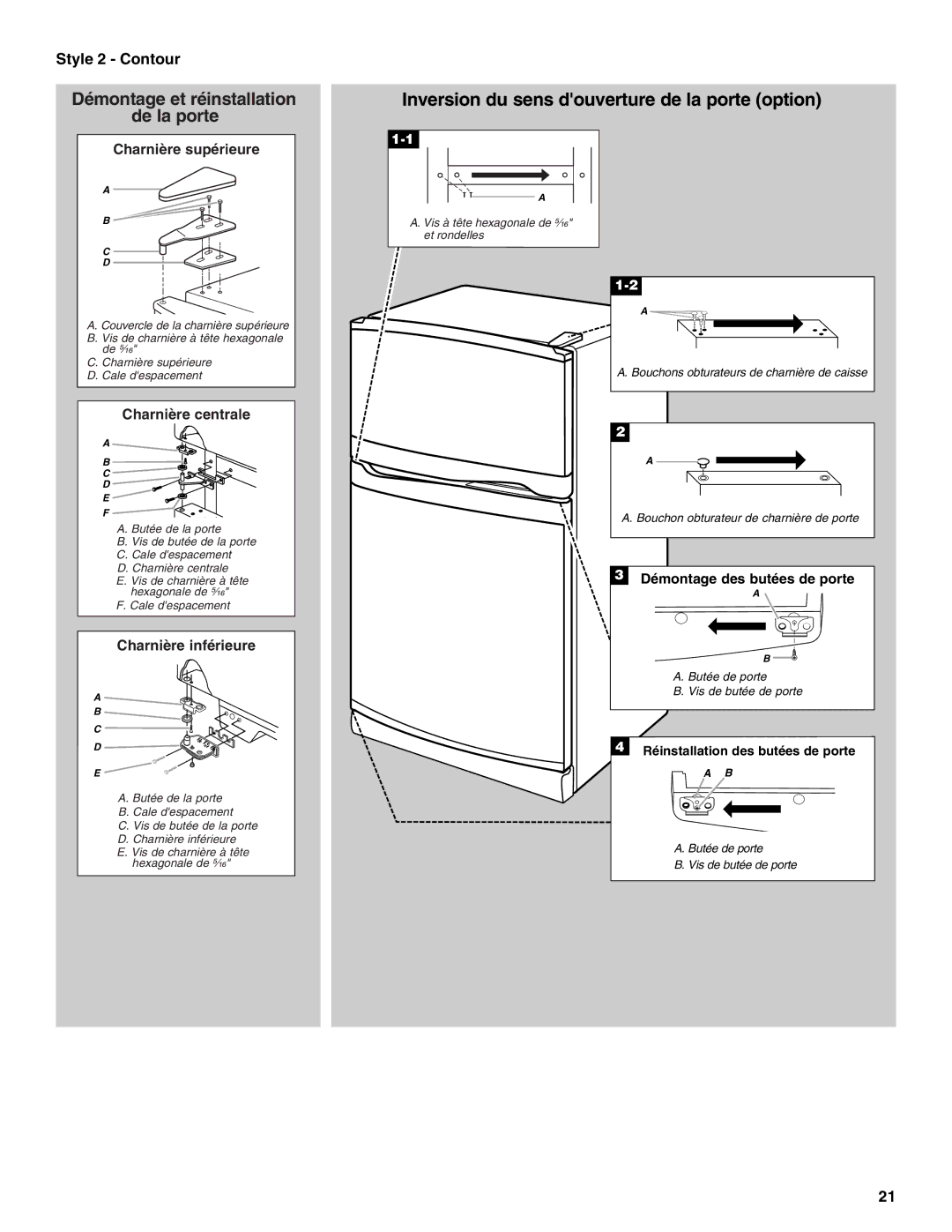 Maytag W10214257A, W10214132A, M8RXEGMXS installation instructions Style 2 Contour 