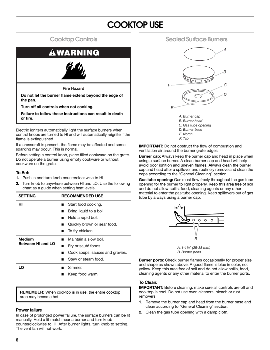 Maytag W10251095A, MGC8636WS manual Cooktop USE, Cooktop Controls, Sealed Surface Burners 