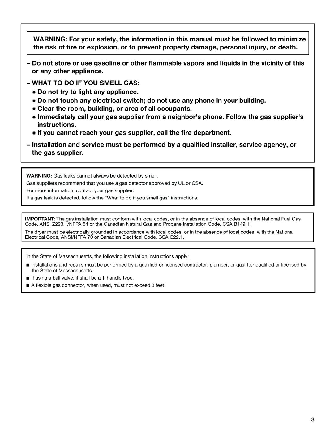 Maytag W10267631A-SP, W10261614A, MGDB850WL installation instructions What to do if YOU Smell GAS 