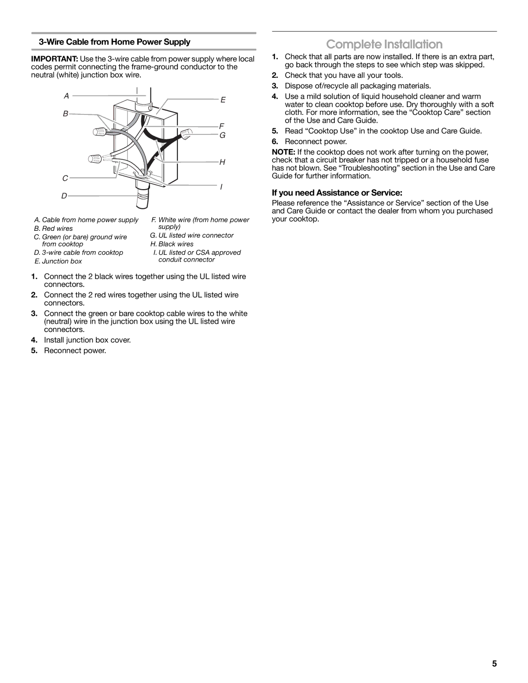 Maytag W10274255A installation instructions Complete Installation, If you need Assistance or Service 