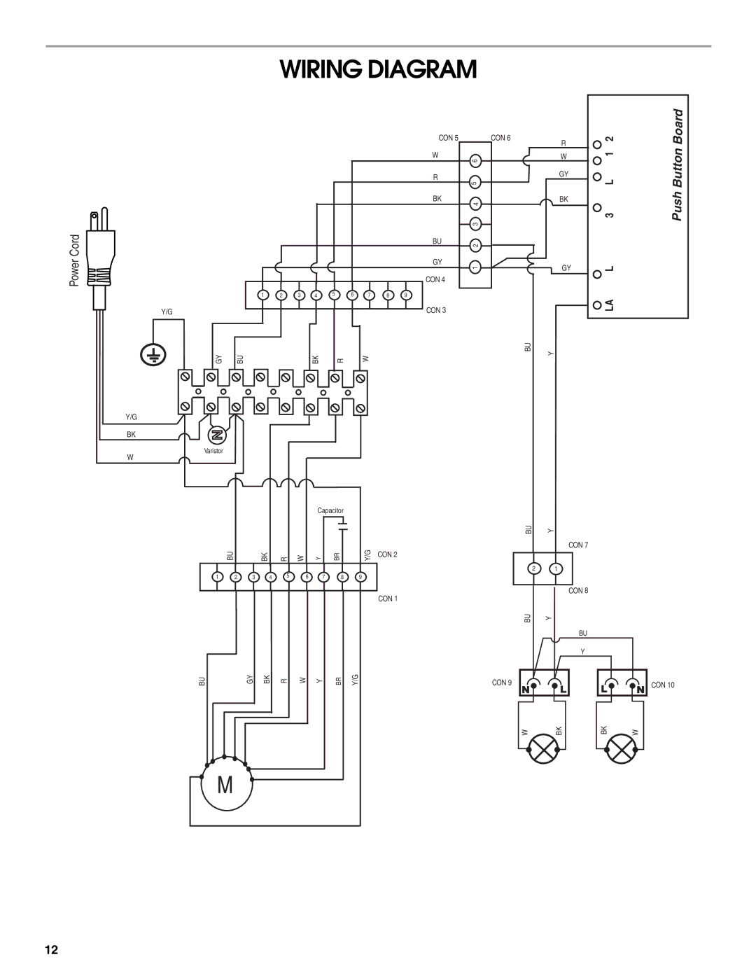 Maytag W10274302B, LI3VQA installation instructions Wiring Diagram 