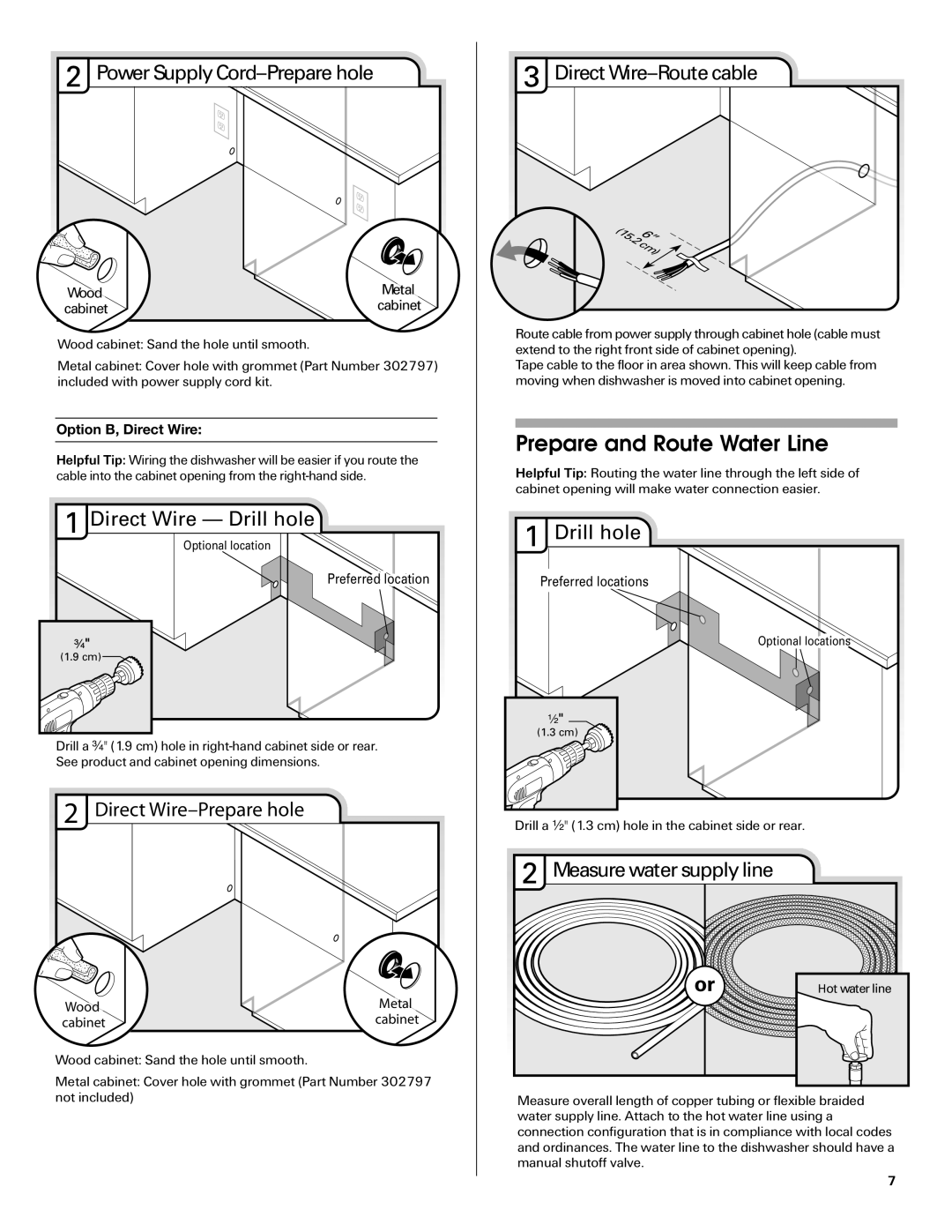 Maytag MDB6709AWW, W10290309A installation instructions Prepare and Route Water Line 