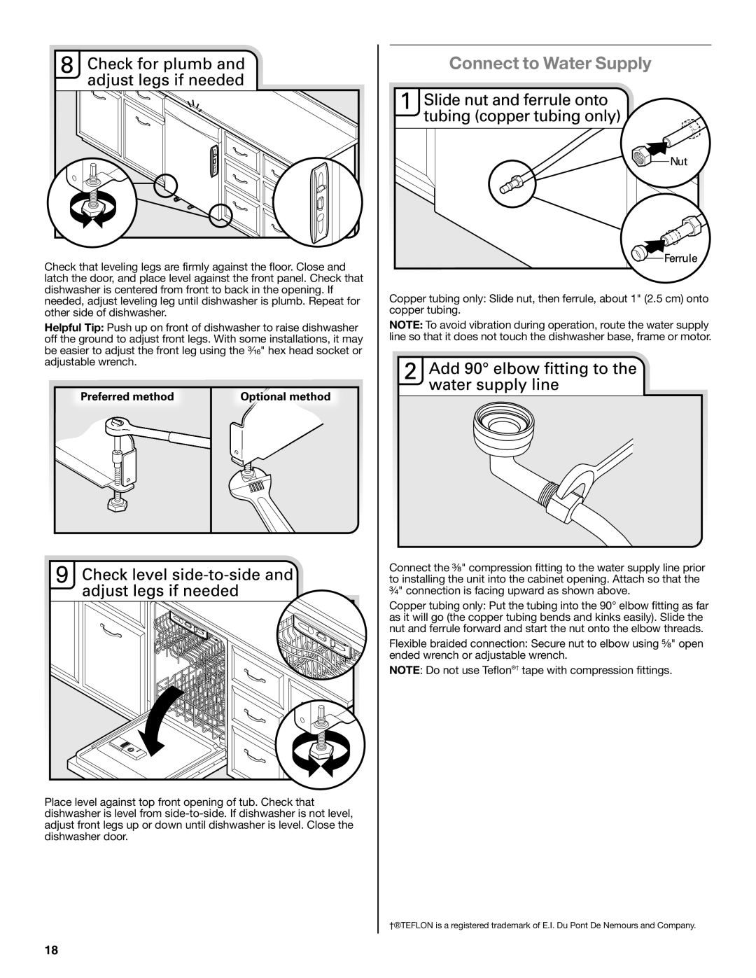 Maytag W10532762A installation instructions Connect to Water Supply 