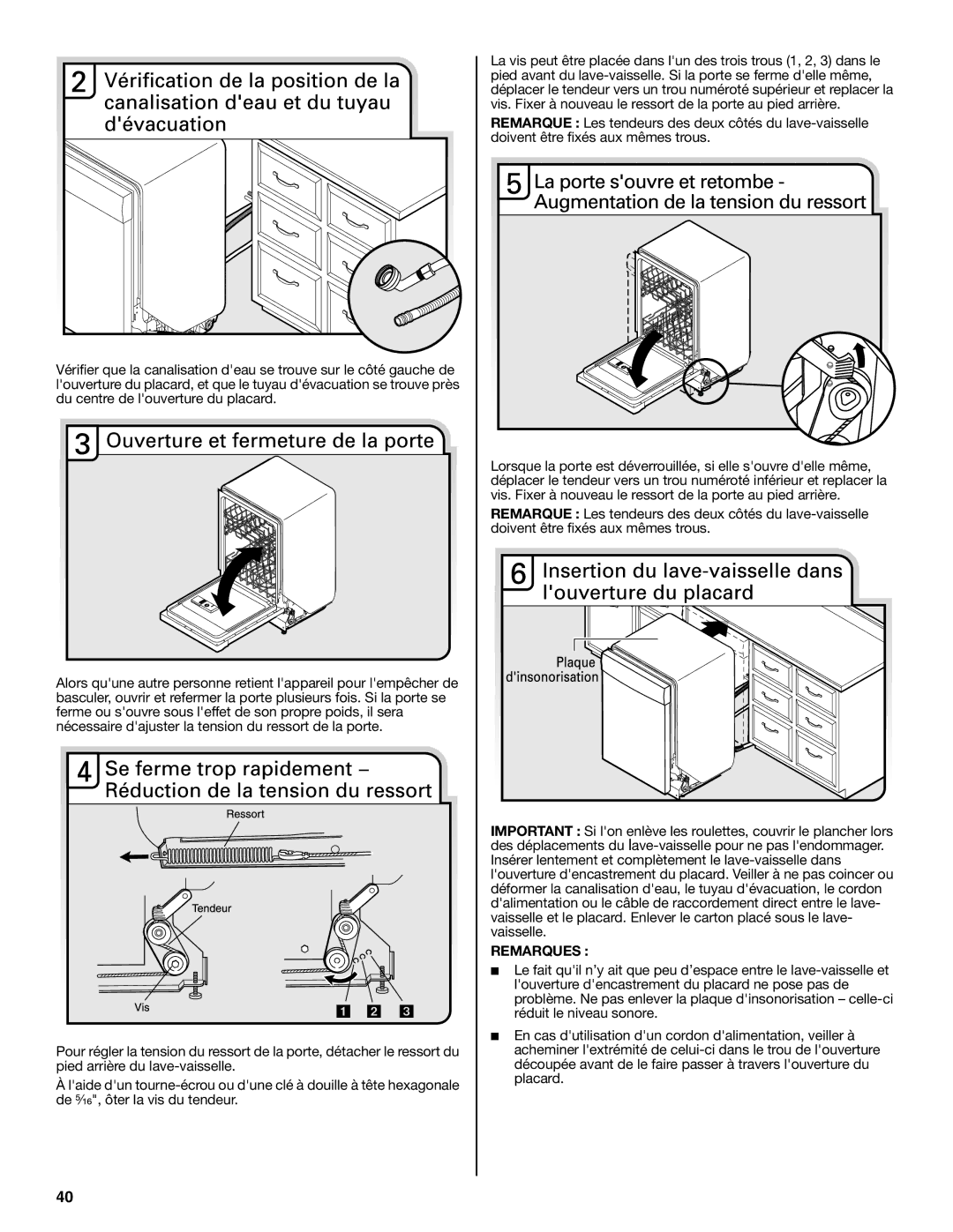 Maytag W10649077A installation instructions Remarques 