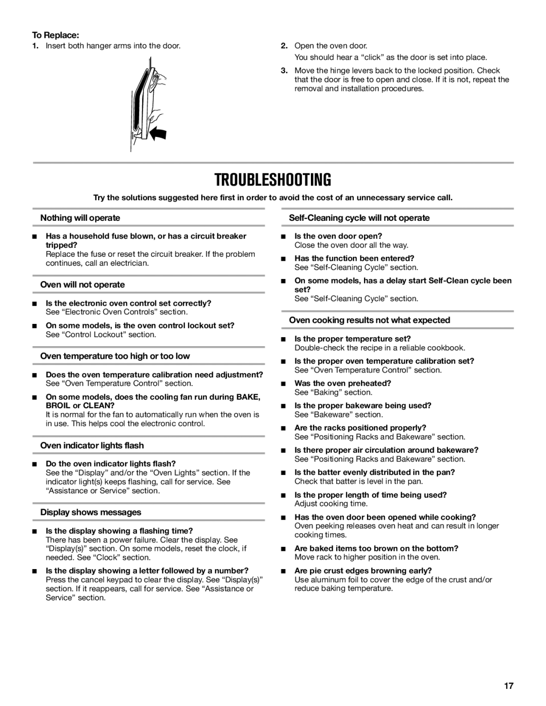 Maytag W10669242B manual Troubleshooting 