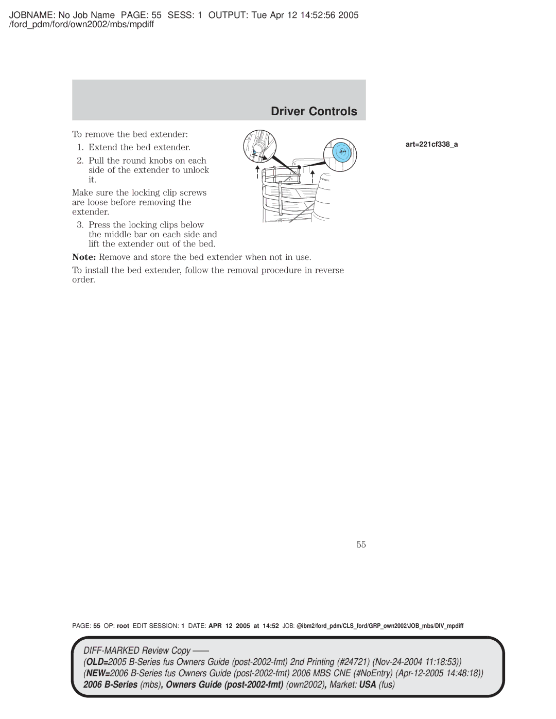 Mazda 4WD manual To remove the bed extender, Extend the bed extender 