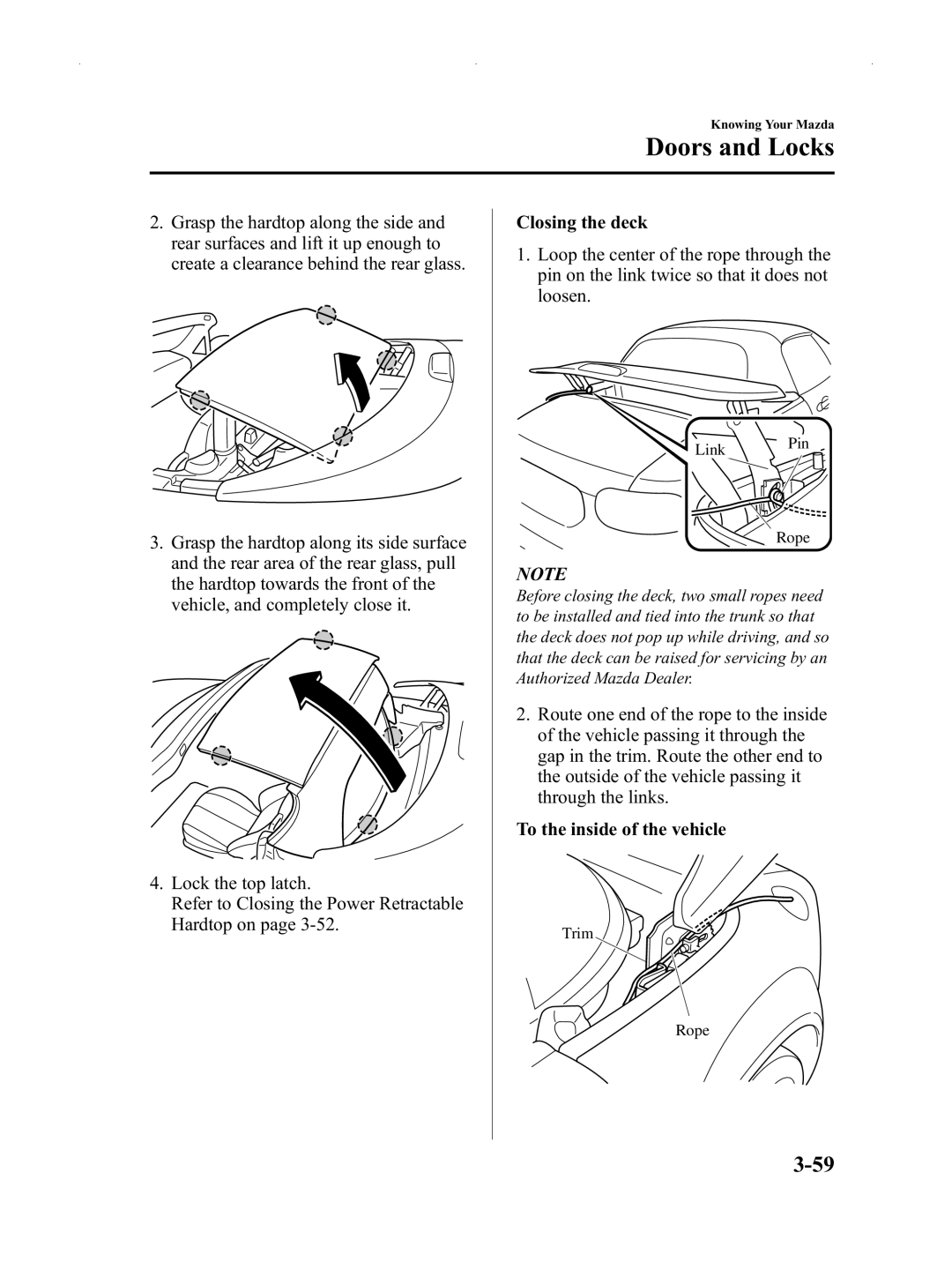 Mazda Not a Manual manual Link Pin Rope 