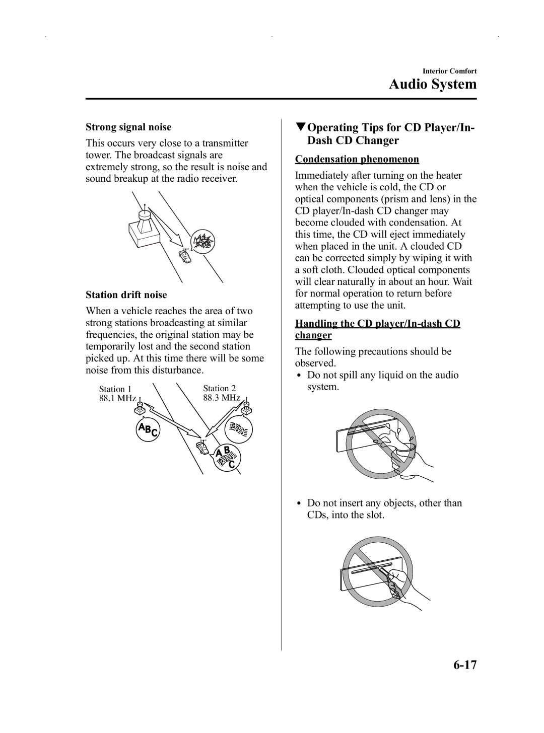 Mazda Not a Manual manual QOperating Tips for CD Player/In- Dash CD Changer 