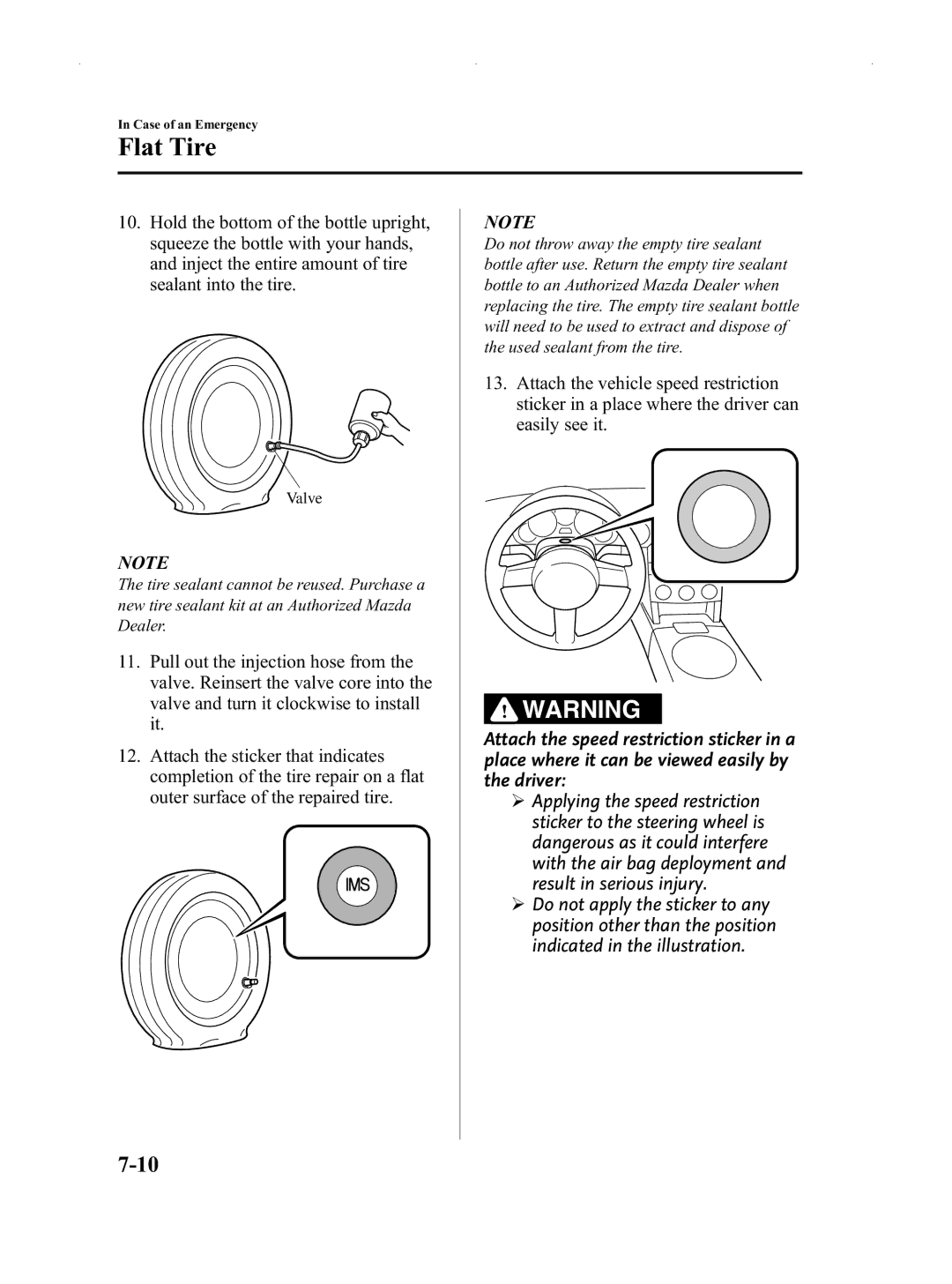 Mazda Not a Manual manual Flat Tire 