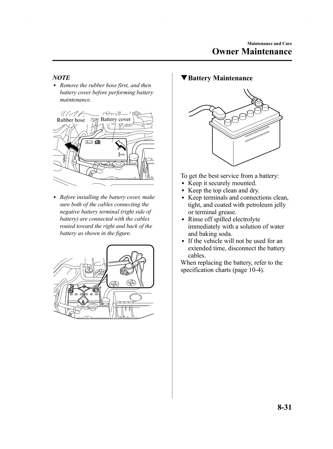 Mazda Not a Manual manual QBattery Maintenance 