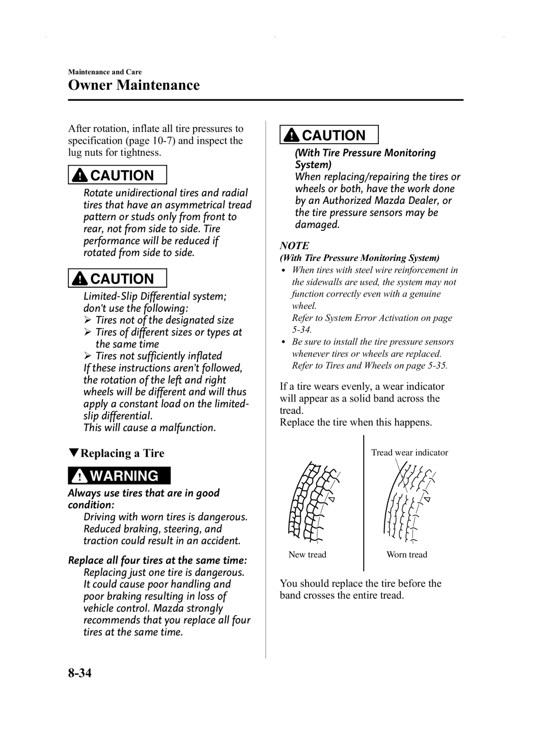 Mazda Not a Manual manual QReplacing a Tire 