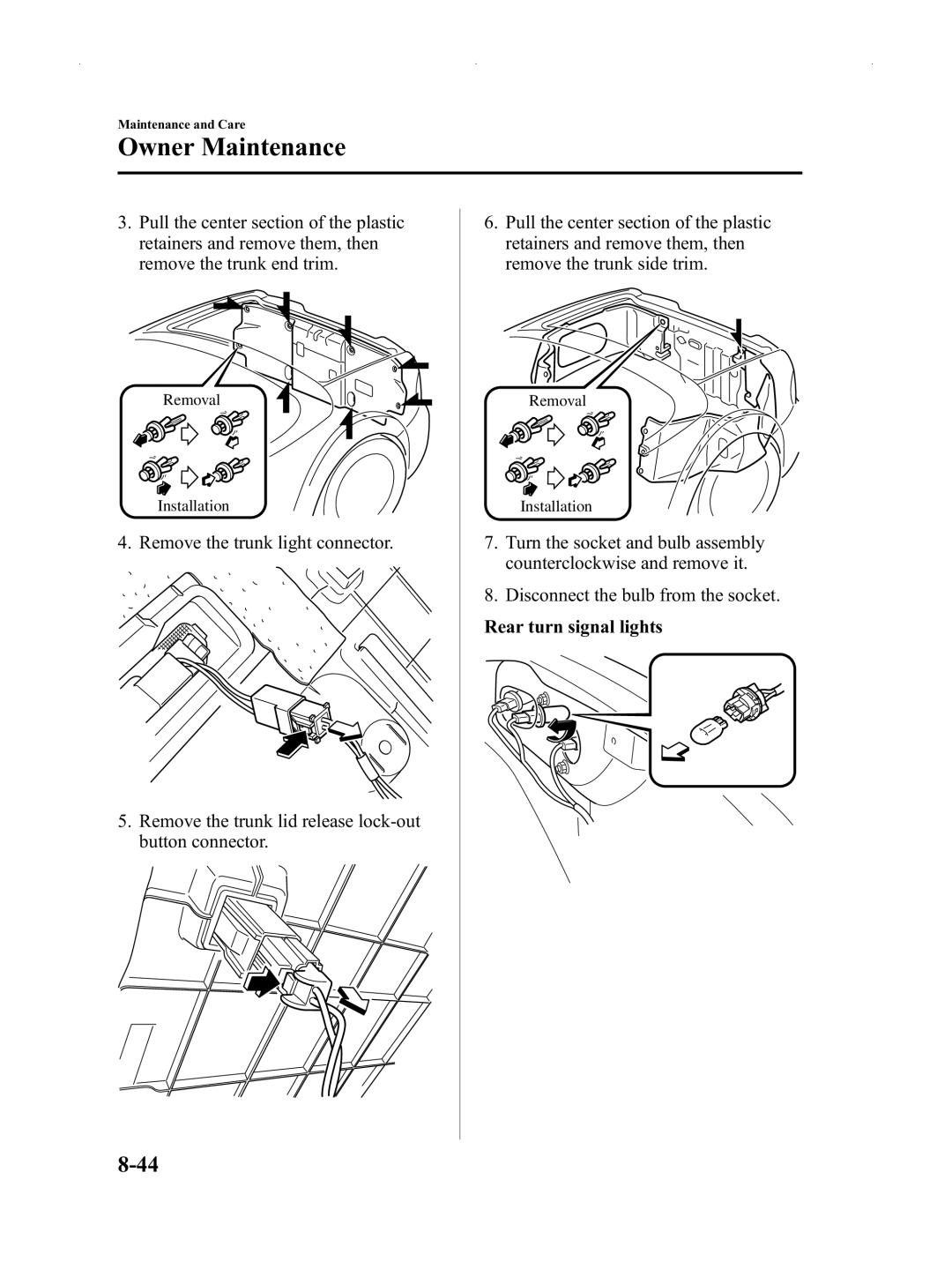 Mazda Not a Manual manual Owner Maintenance 