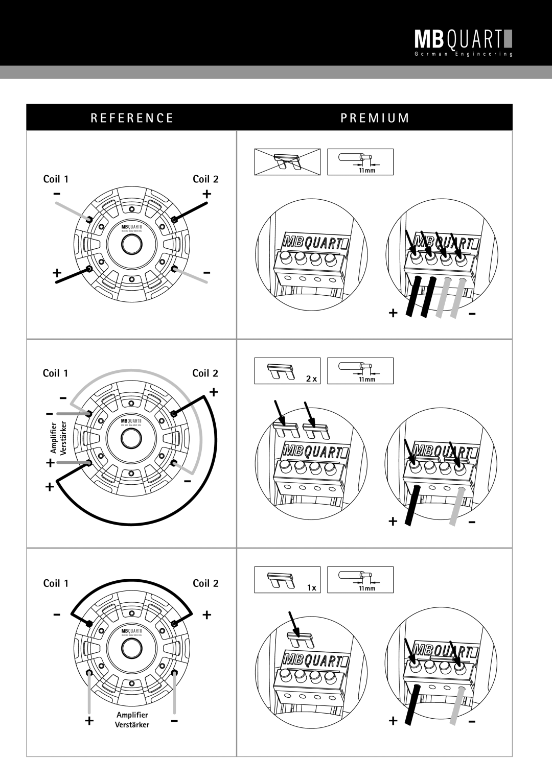 MB QUART 304 PWH 302, 304 RSH 252, 254 RSH 302, 254 DWH 302 installation instructions E M I U M 