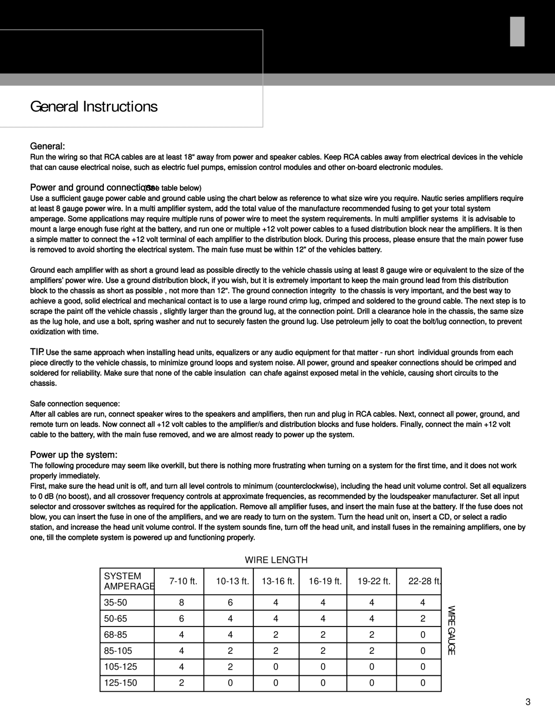 MB QUART NAU260, NAU660, NAU460 installation manual Installation Instructions, General Instructions 