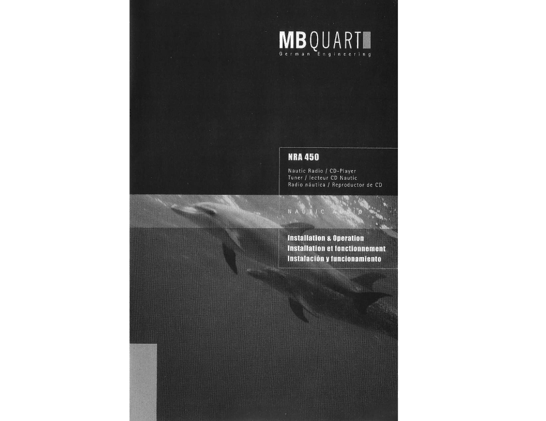 MB QUART NRA450 manual 