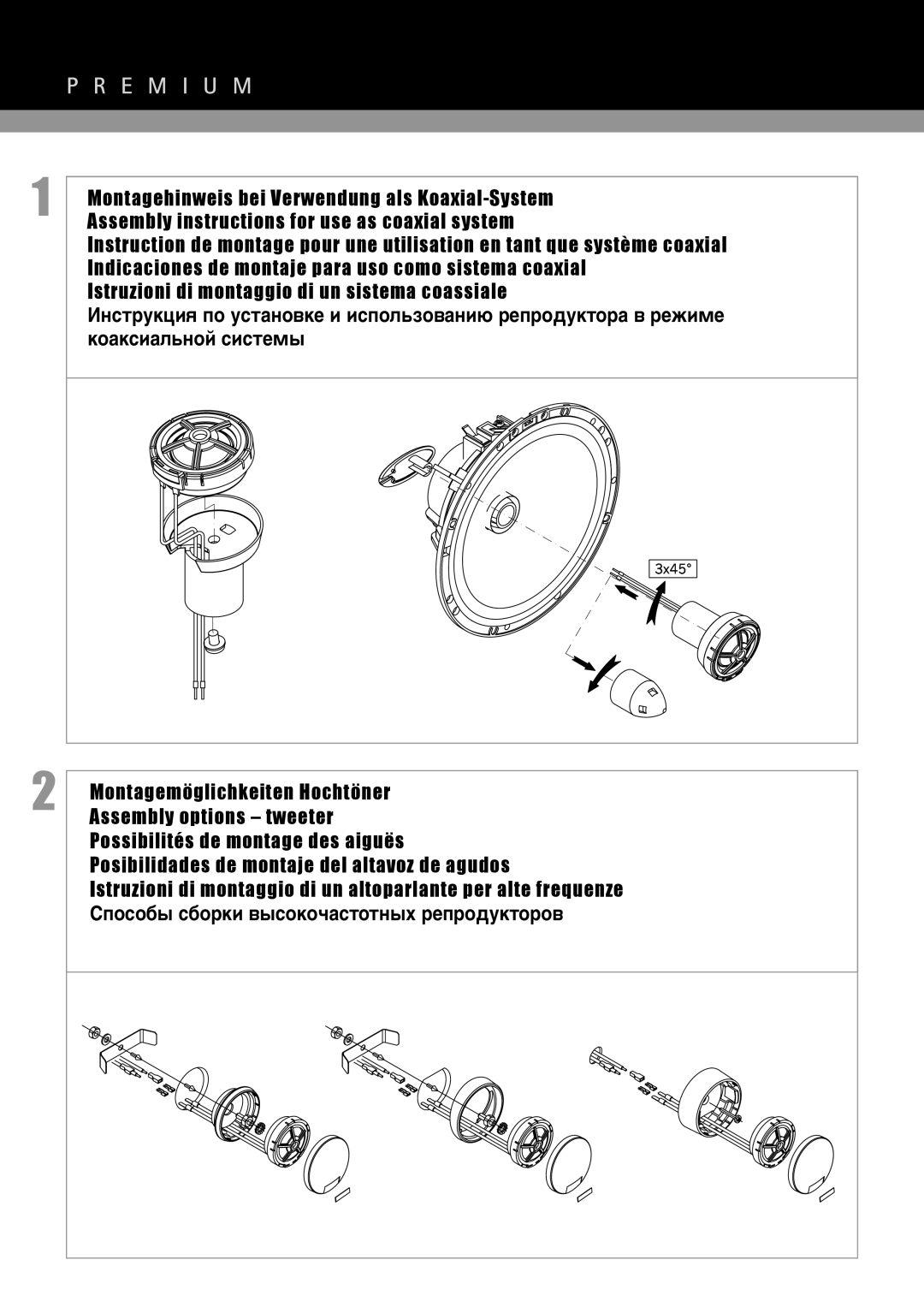 MB QUART PCE210, PTE 25 manual Sposoby sborki vysokohastotnyx reproduktorov 