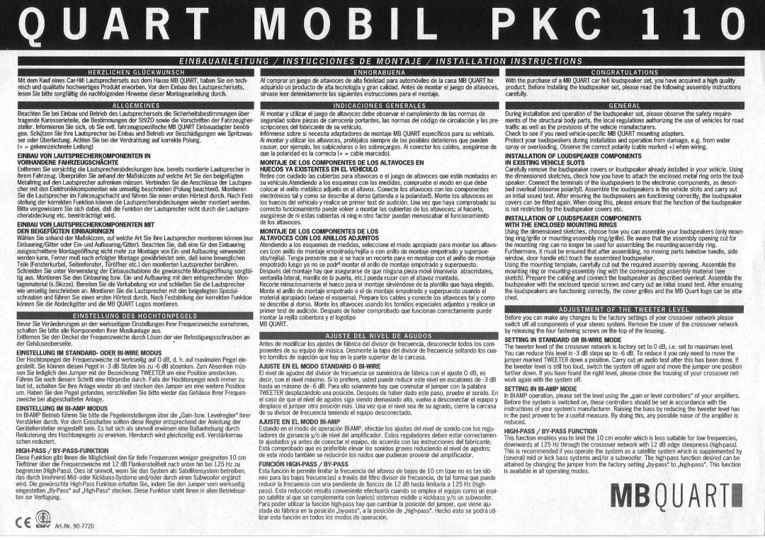 MB QUART PKC 110 manual Egai€e, Iiii, Ii*iliiig 