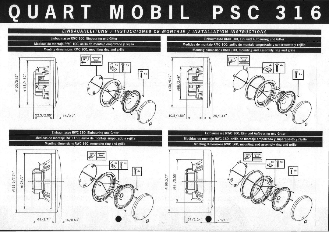 MB QUART PSC 316 manual S99/ h ta 