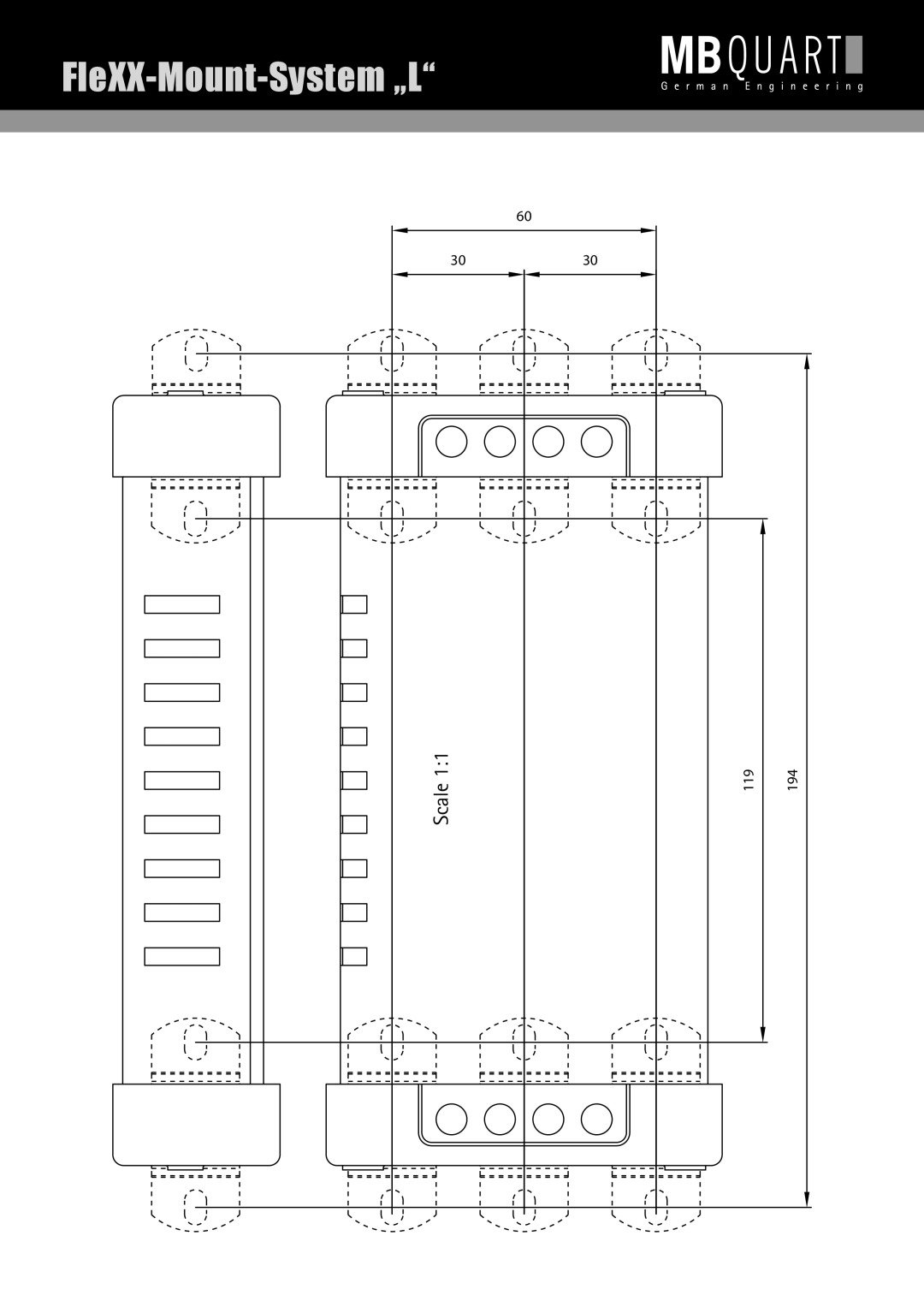 MB QUART PVF 216 installation instructions FleXX-Mount-System „L 