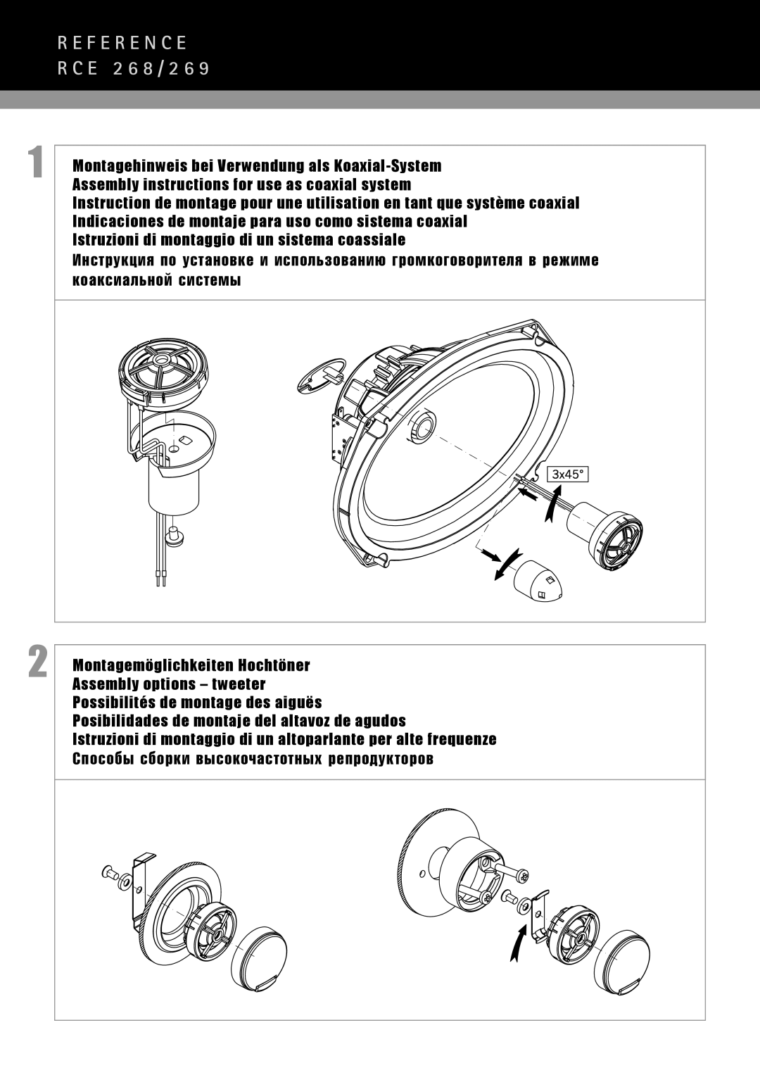 MB QUART RCE268, RCE269 manual ËÔÓÒÓ·˚ Ò·ÓÍË ‚˚ÒÓÍÓ˜‡ÒÚÓÚÌ˚ı ÂÔÓ‰ÛÍÚÓÓ‚ 