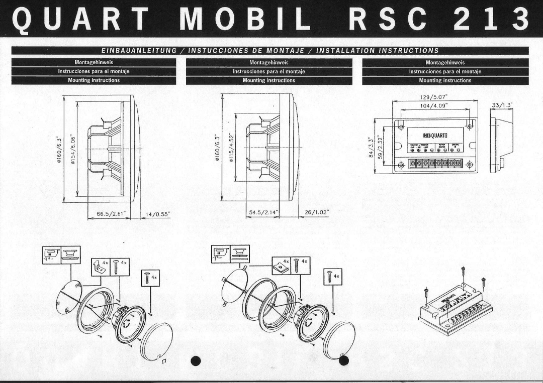 MB QUART RSC 213 manual Zst/9tt6 A9ta 