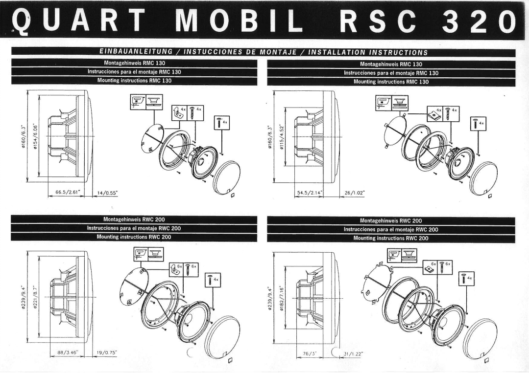 MB QUART RSC 320 manual 6ta6 