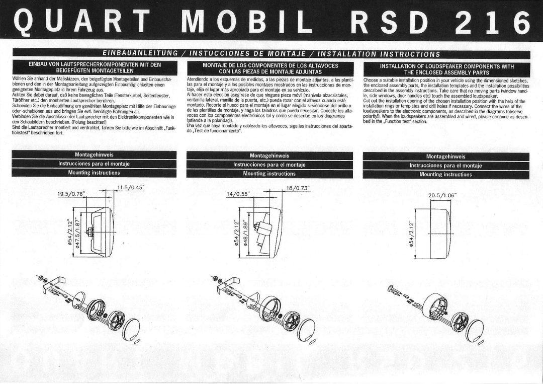 MB QUART RSD 216 manual €Ee€€*E, EEEcE, €-€E.Es5, EEs?eE!!$gg 