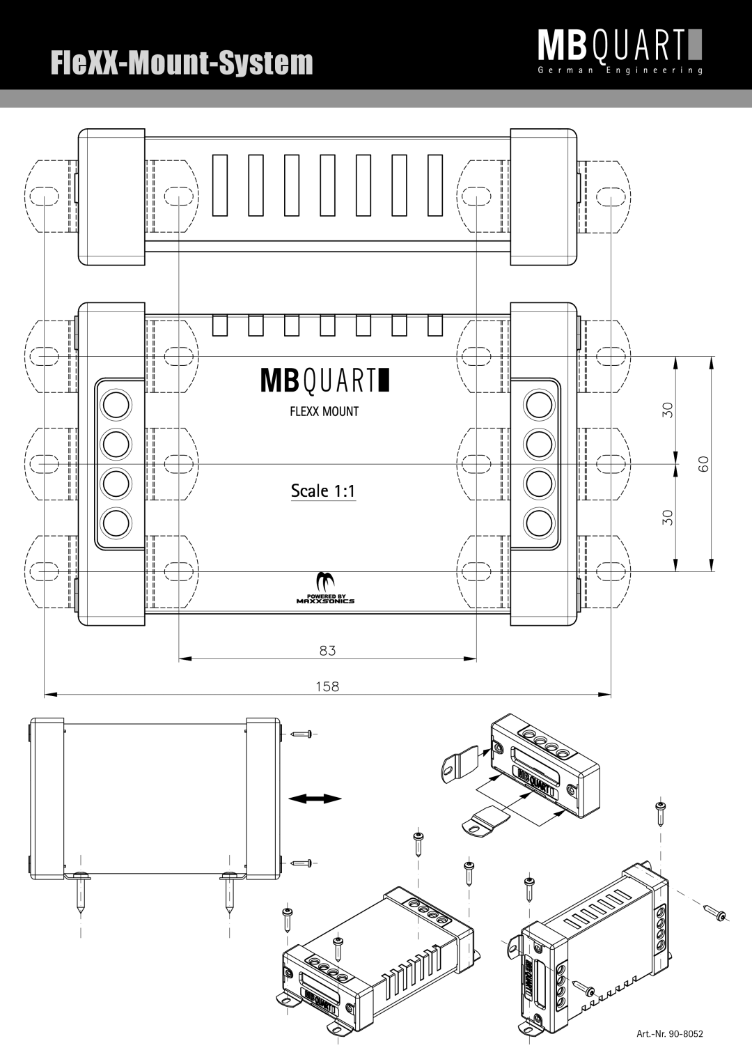 MB QUART RVF 213, RVF 216, RVF 210 manual FleXX-Mount-System 