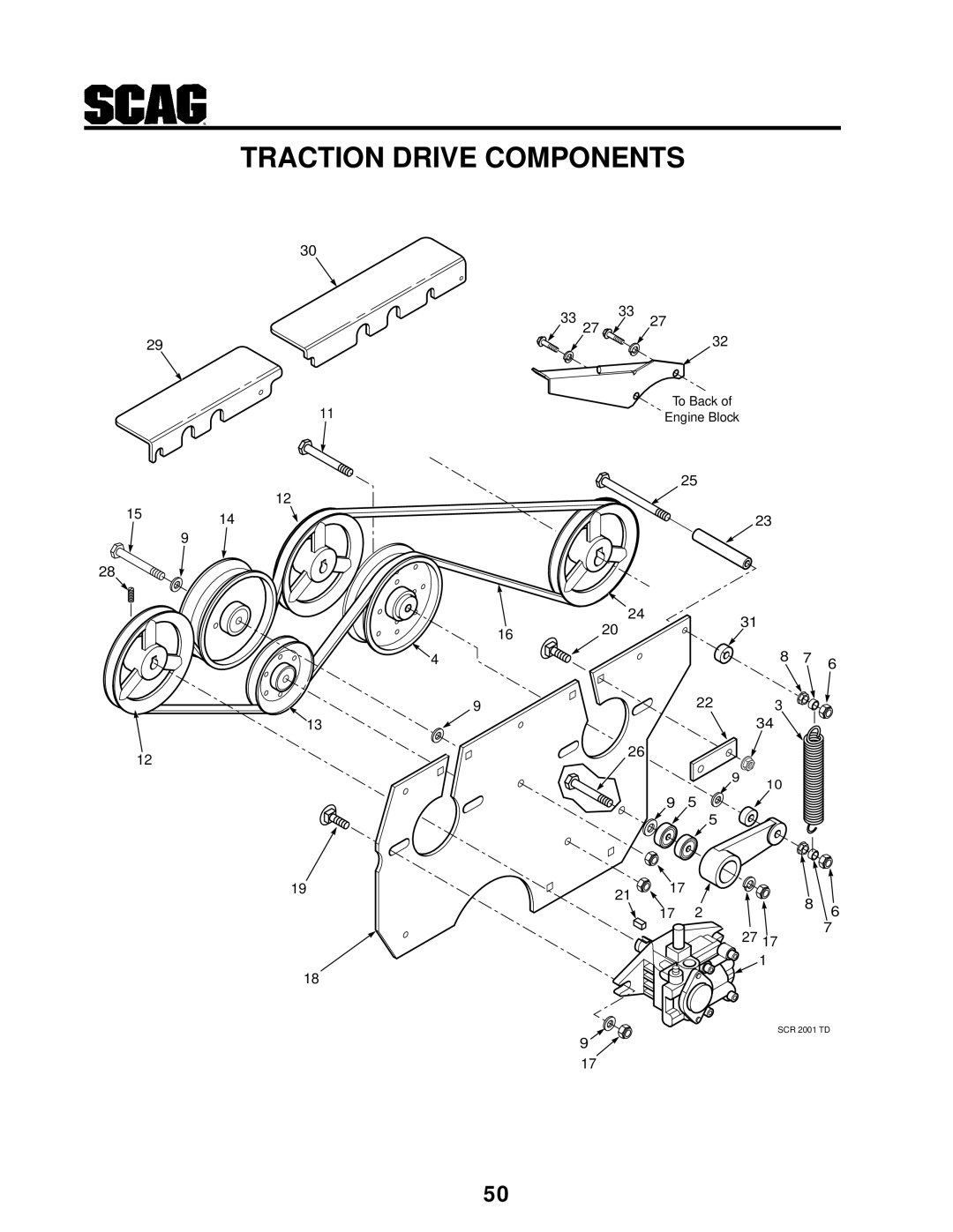 MB QUART SCR manual Traction Drive Components 