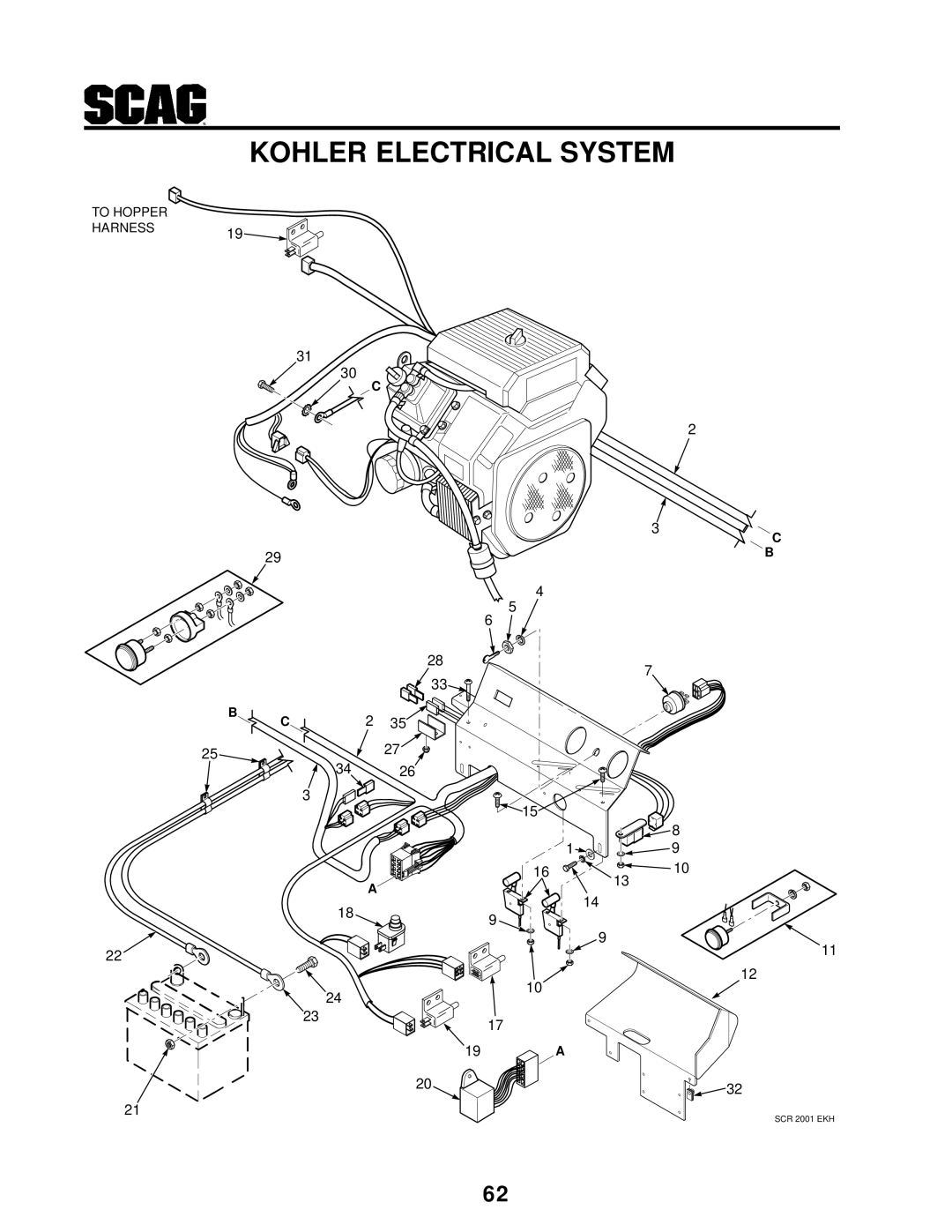 MB QUART SCR manual Kohler Electrical System 