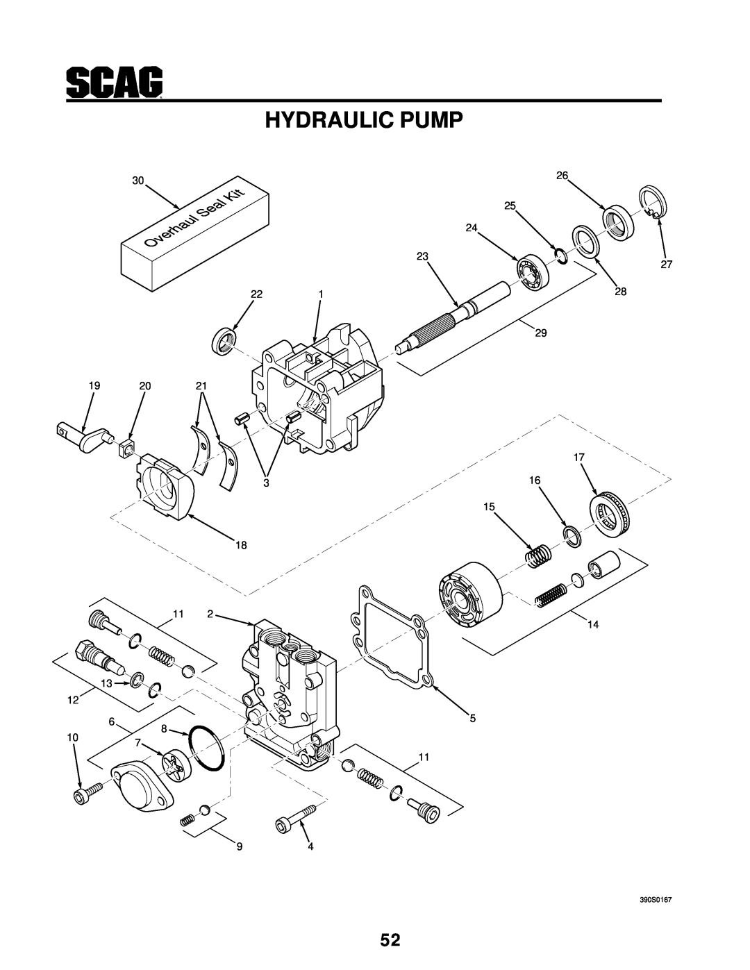 MB QUART SCR manual Hydraulic Pump, 390S0167 